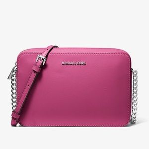 MICHAEL KORS Jet Set Saffiano Leather Crossbody